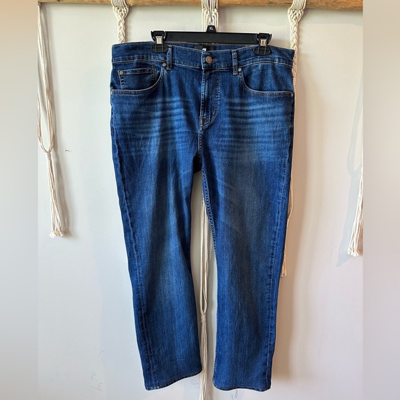 New jeans. Size 36 waist professionally hemmed to 32 length